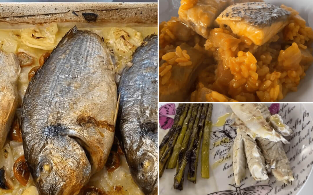Pescados y huerta, Crianza de Mares y Ríos de España apuesta por el origen español en tres recetas sencillas para tres pescados