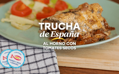Trucha de España al horno con tomates secos