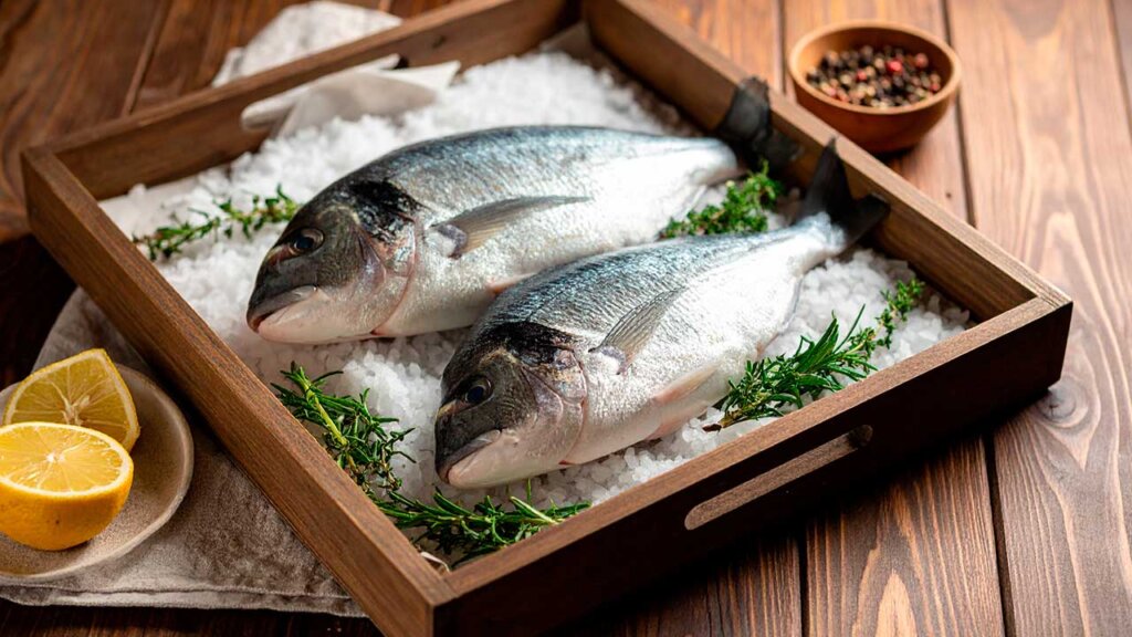 Dorada fresca y de nuestros mares lista para preparar a la sal