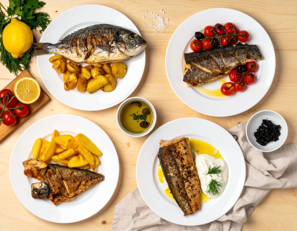 7 recetas de pescado rápidas, saludables y fáciles con dorada, lubina, corvina y trucha. Ideas para resolver cenas y comidas en menos de 20 minutos.